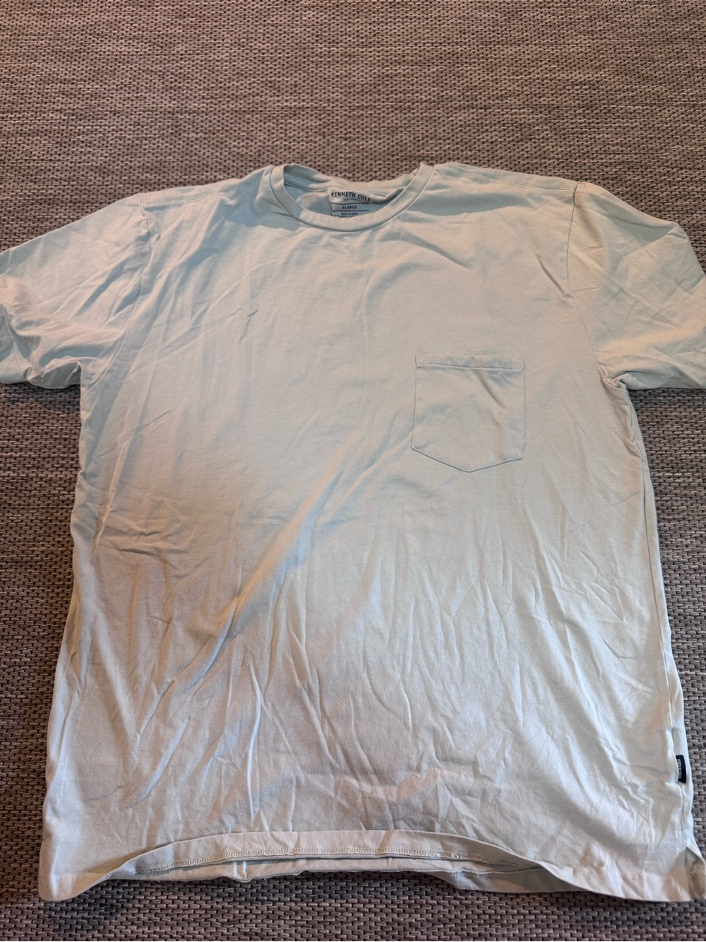Men's Pocket Crew Neck T‑Shirt - Light Teal